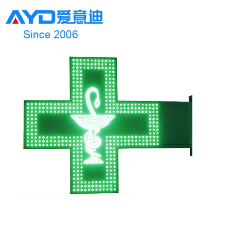 LED Acrylic Sign,LED Open Sign,LED Green Pharmacy cross Sign