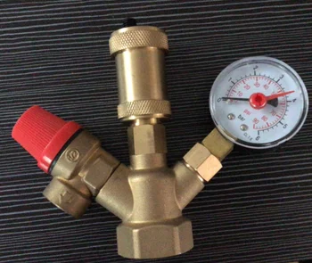 Brass Boiler Safety Group Set Complete Pressure Relief Valve Safety Valve