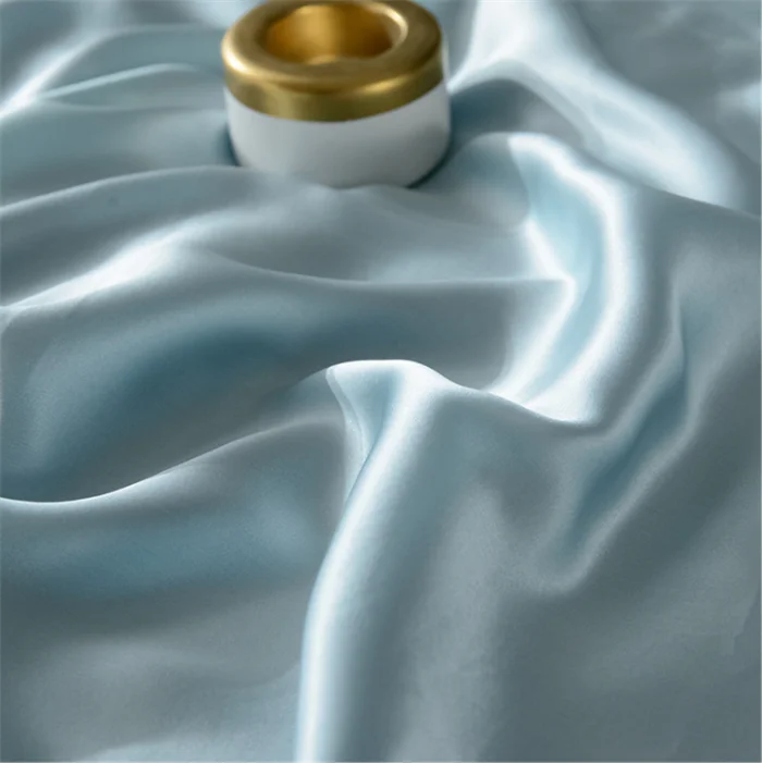Fashion Luxury Silk Satin Bedding Pure Mulberry Silk Duvet Cover Set 5 Star Hotel Bed Sheet Set