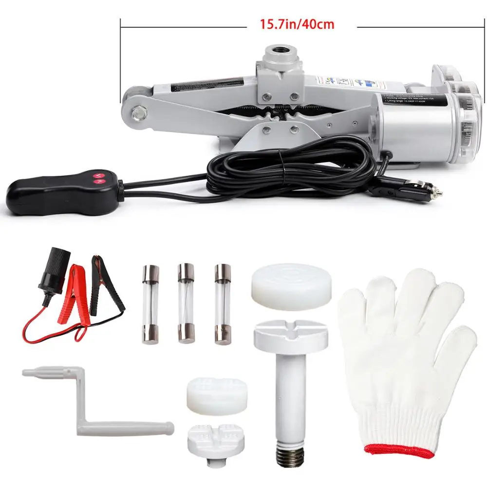 High Quality CE ISO OEM Professional Portable Screw Electric Scissor Car Jack 3T DC 12V Automatic Quick Replace Tire for SUV