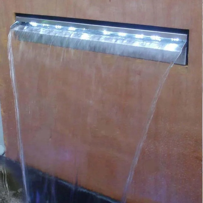 Stainless Steel Outdoor Waterfall Fountain