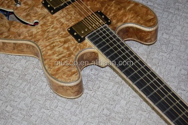 MUSOO BRAND Handcrafted Archtop Jazz Guitar Electric Guitar With Hardshell Case(AR1200)