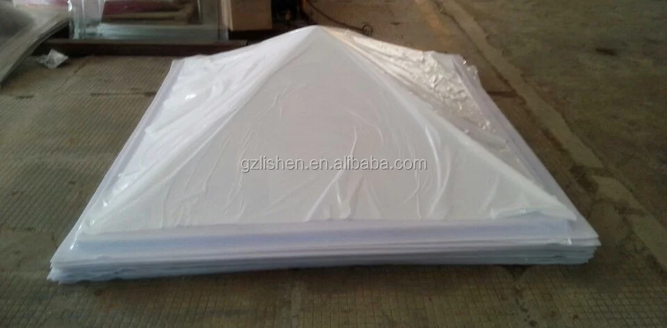 
Clear transparent PC material Pyramid Skylight Covers 