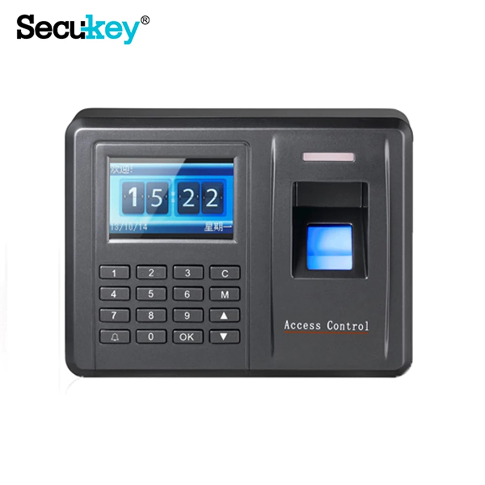 
Secukey F5 TFT Screen Biometric Fingerprint Time Clock & RFID Time Attendance 