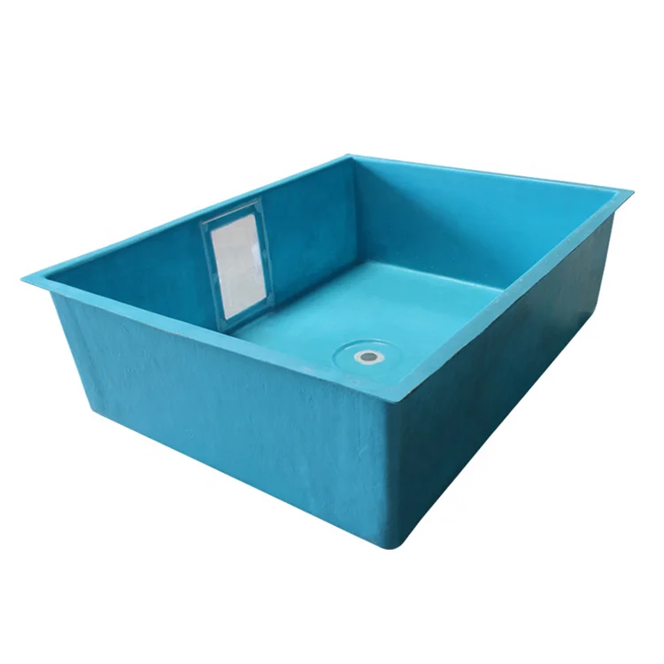 Fiberglass tank for fish with window, aquariums tanks, fish pond fiberglass fish tank for fish farm