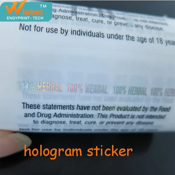 Дешевые Акции Пользовательские Клей голографическая наклейка