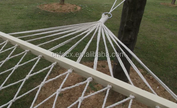 High quality wooden mesh hammock/rope hammock / net hammock