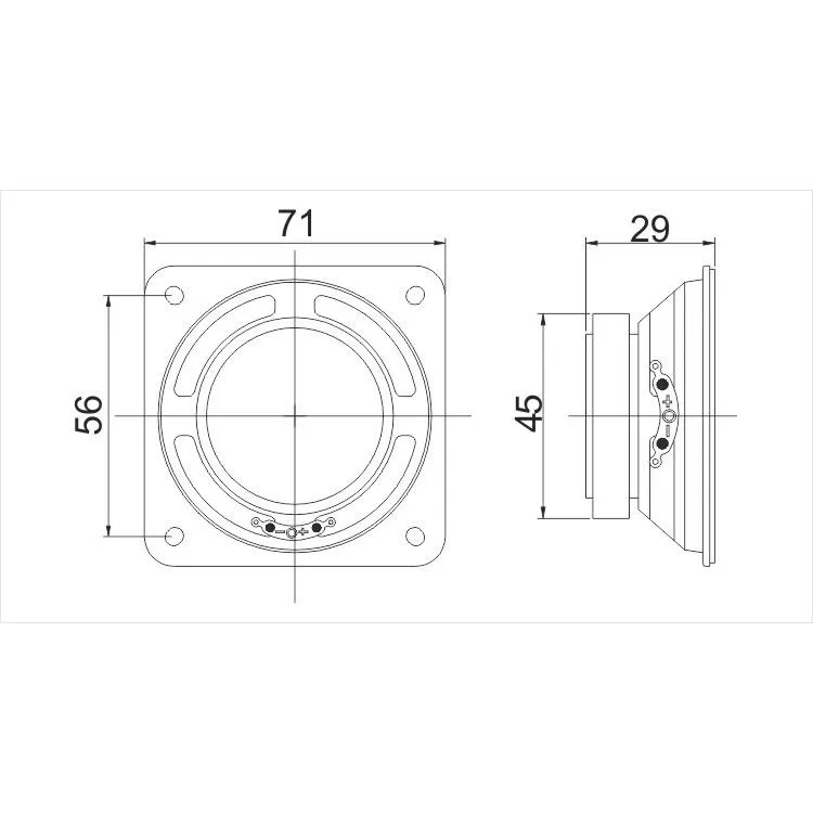 Good Quality Neodymium full range 70mm 2.5 inch 4 ohm 10 watt speaker