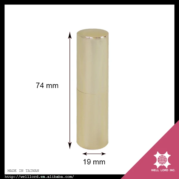 New products for women mini elegant metal aluminum empty lip balm container aluminum lip balm tube