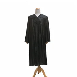 High Quality Shiny Black Church Choir Robes
