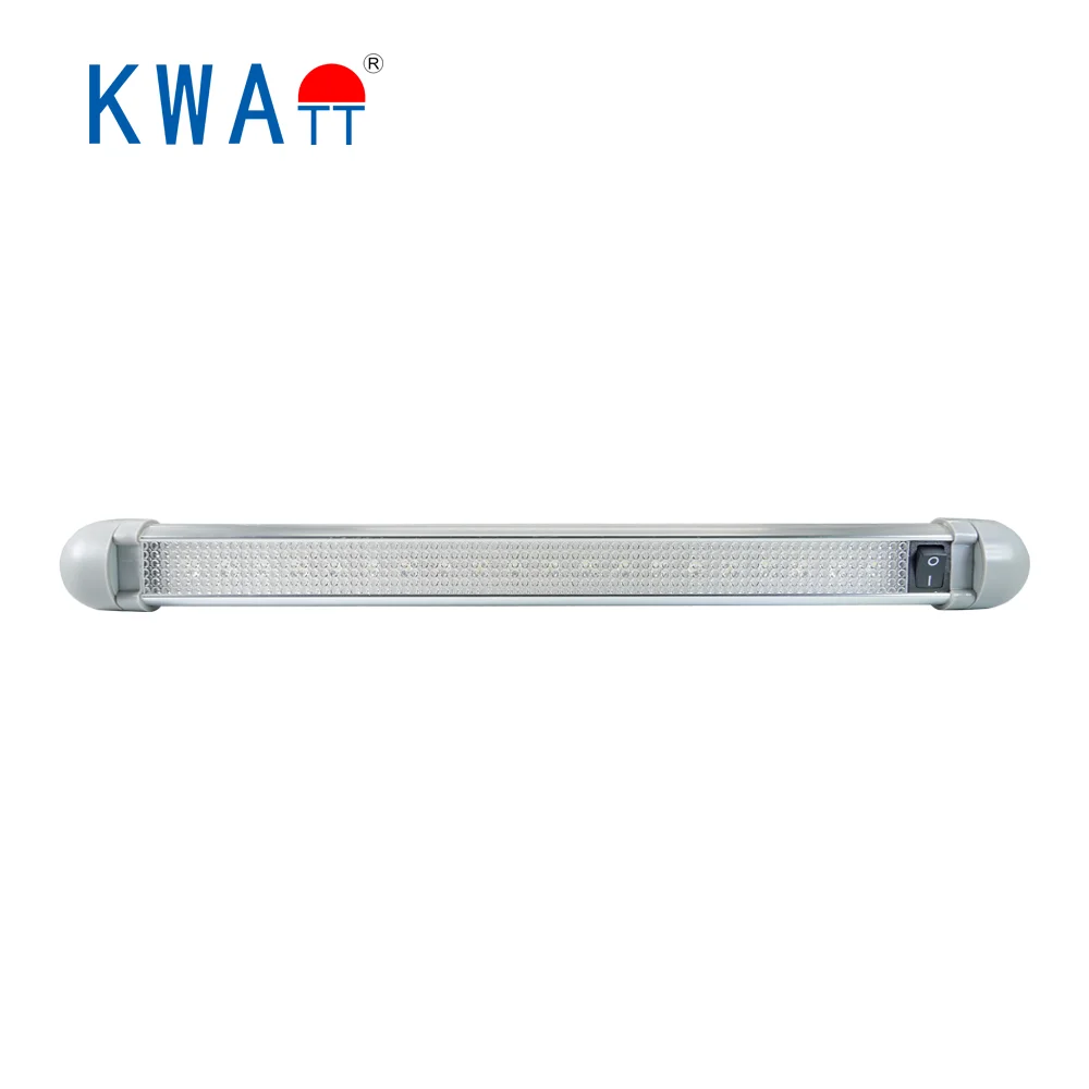 
12V DC 24V DC 20 LED RV Silver Cabin Ceiling Interior Light for Truck,,Caravan,Car 