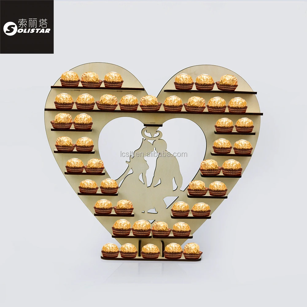 custom modern ferrero rocher chocolate display stand for sale