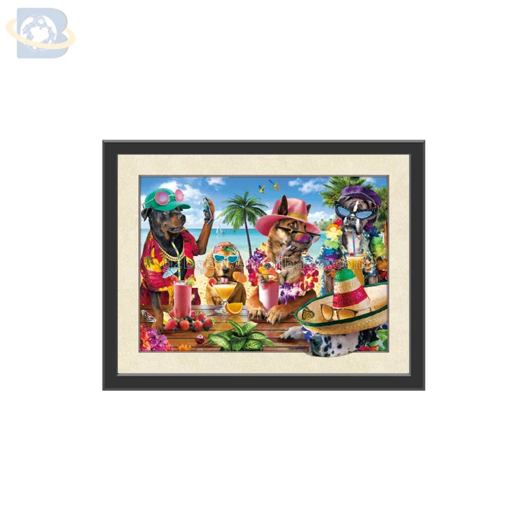 
3d animated picture of dogs 3d 5d three d lenticular pictures of animal,home decoration 