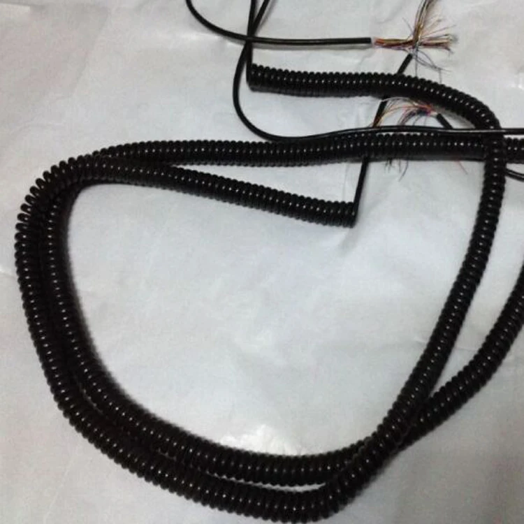17 Cores 3m Spring Spiral Cable Coiled Cable for CNC Handheld Encoder Manual Pulse Generator MPG