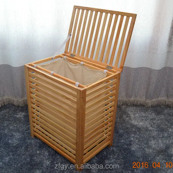 Real wood the laundry basket pine laundry basket place bin wooden basket garbage sorting