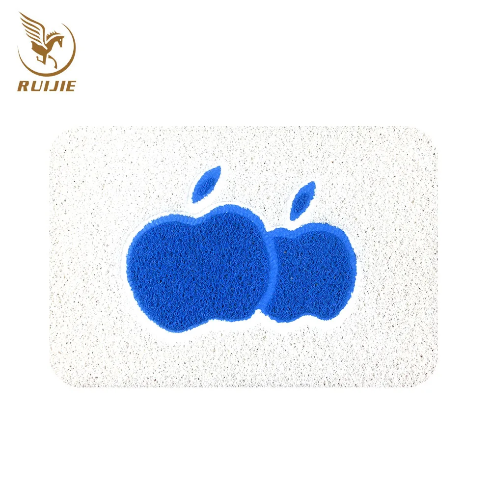 Logo design cheaper pvc coil car custom floor door mat