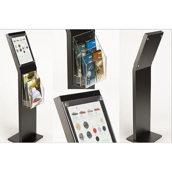 Вращающаяся витрина для брошюр и магазинов на заказ Металлическая Витрина каталога витрины