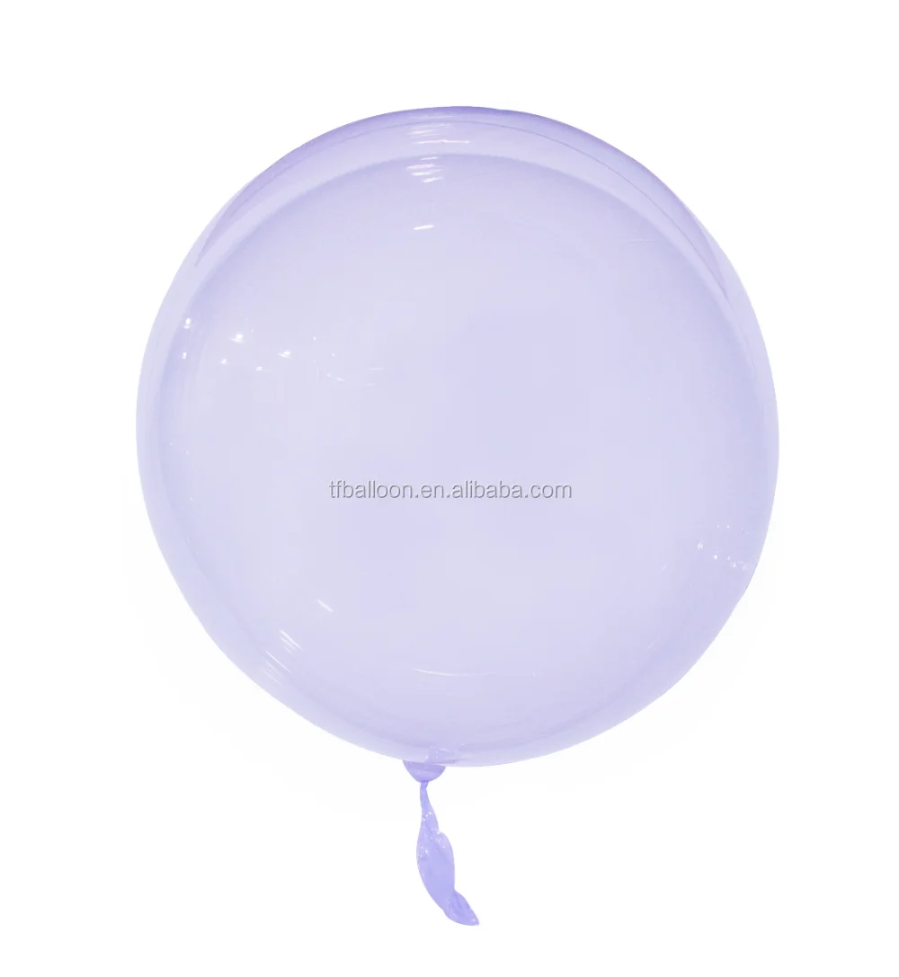 TF Newest Crystal Colored Bobo Balloons Color Bubble Balloons Ins Hottest Products Orange bobo balloon blue pink green yellow