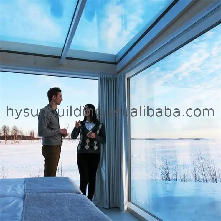 Hysun mobile prefabricated Professional tiny wooden house on wheel with best price