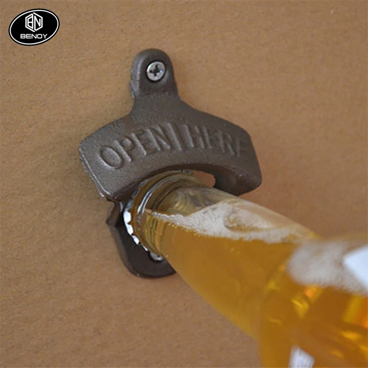 Завод дешевый деревенский дом настенный пивной открывалка для бутылок для бара Вечерние