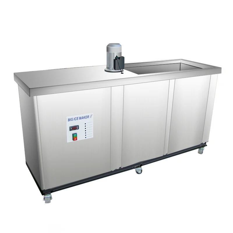 2 тонны/день, коммерческая большая машина для производства льда из нержавеющей стали, промышленная машина для производства льда
