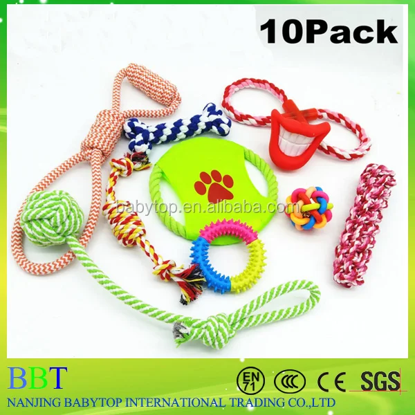 Dog Rope Toys 10 Set Pack Variety Pet Toy For Medium to Small Dog