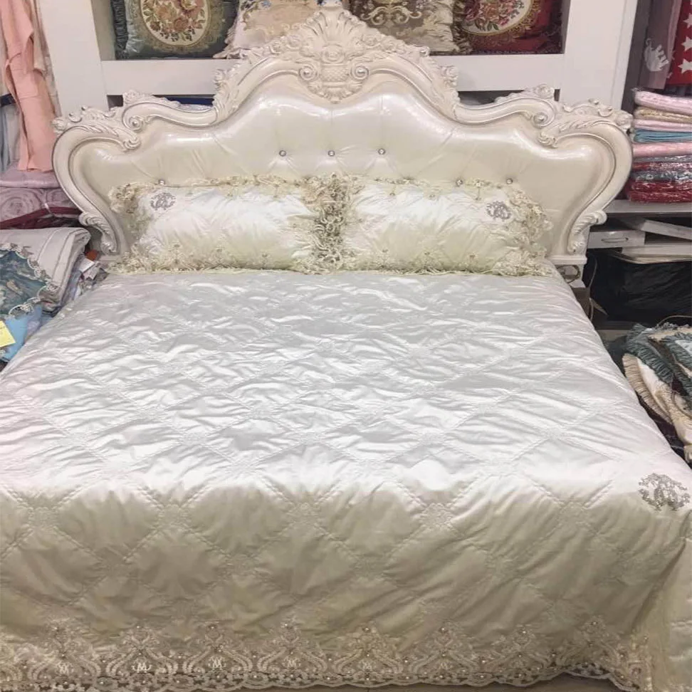 Комплект постельного белья из 2019 бисера и сатина, 3 шт.