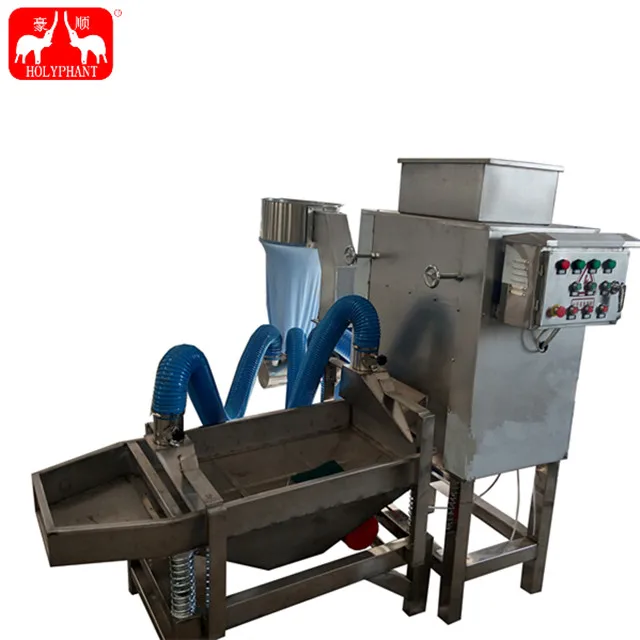 Cacao processing line cocoa bean pelling machine for cocoa shelling