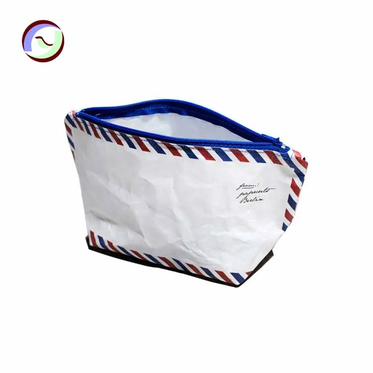 
Promotion DuPont Paper Tyvek Or Washable Kraft Travel Makeup Eco Beauty Zipper Pouch Bag Cosmetic funky cosmetic bag as makeup 