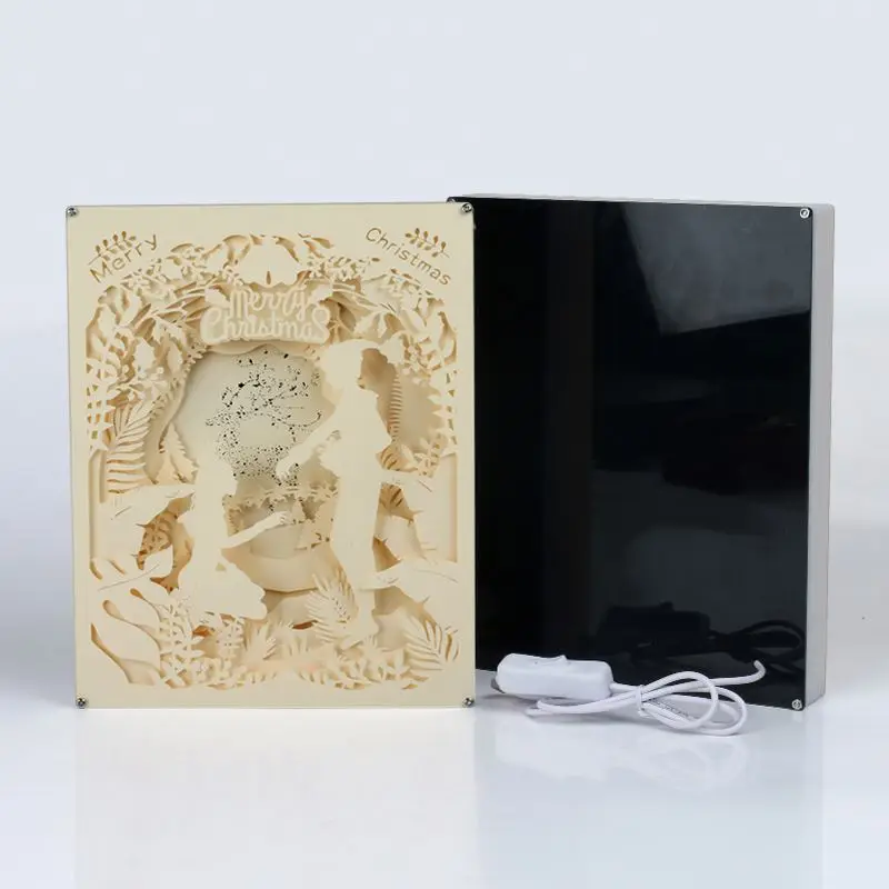 Special design led paper cut shadow light boxes