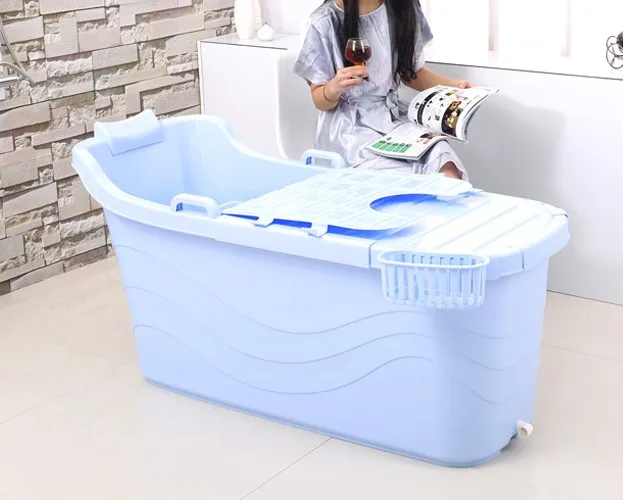 New products on china market PP5 material bathtubs portable tub soak bath with lid 139*70cm big size SPA tub
