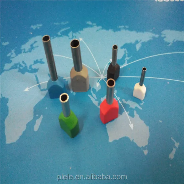 China supply all colors 94v-2 Nylon-insulation twin cord end terminal crewel tube pre-insulation terminal