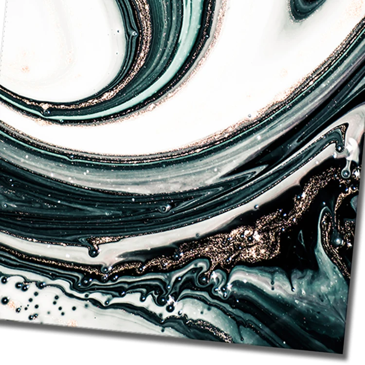 
Hot selling abstract canvas painting with glitter powder decoration wall art 