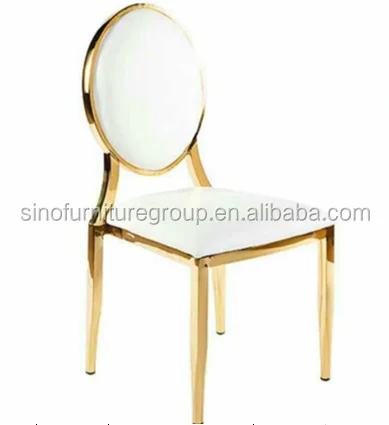 Wholesales wedding hotel new gold stainless steel chair
