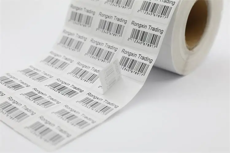 deep image thermal transfer barcode label sticker self adhesive paper roll for shipping