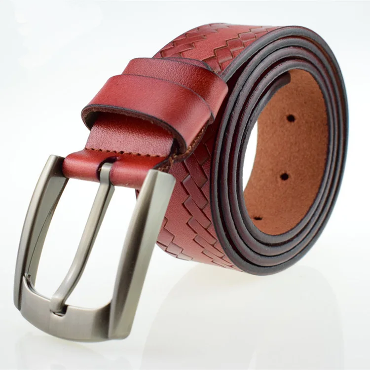 Китай веганский цвет однотонная итальянская воловья кожа для мужчин отдыха натуральная ремень завод