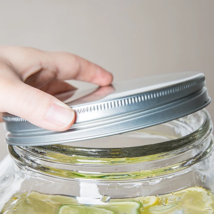 1 Gallon Clear Beverage Dispenser Glass Dispenser Jar