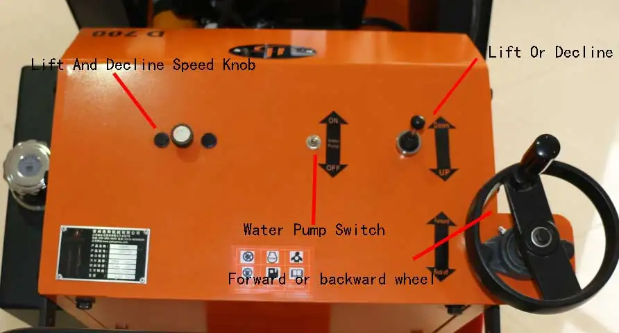 
700mm hydraulic Concrete Saw Cutter Road Cutting Machine 
