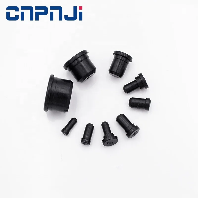 Grease Resistant EPDM Rubber NBR Rubber  Stopper Spare Sealing Plugs for Single Hole Cable Gland