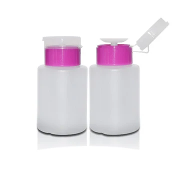 Wholesales Cosmetic Packaging Plastic Nail Polish Remover Bottle With Pump