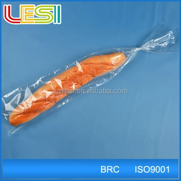 Ecological Biodegradable Custom Printed Plastic Bread Packaging Bag with Wicket