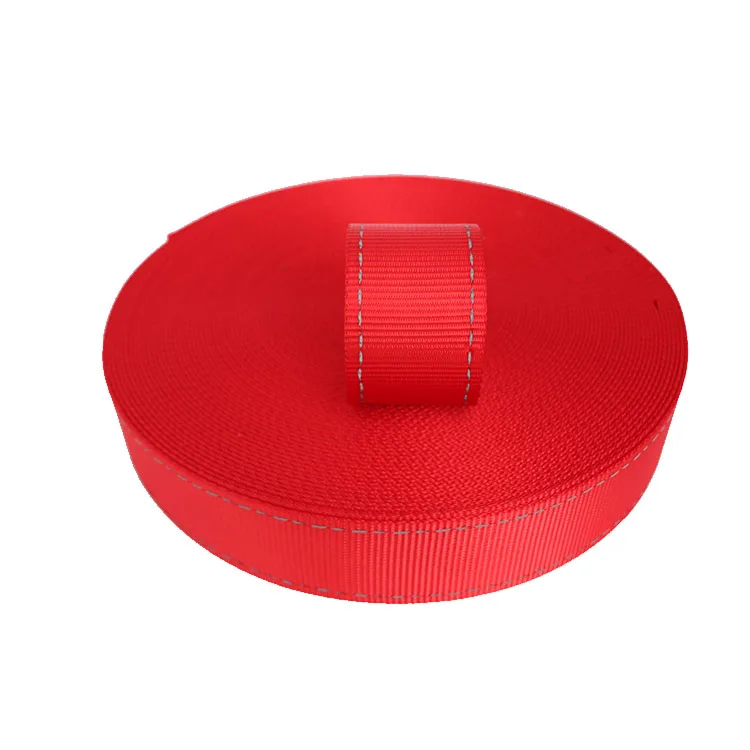 High strength 100% polyester safety belt webbing