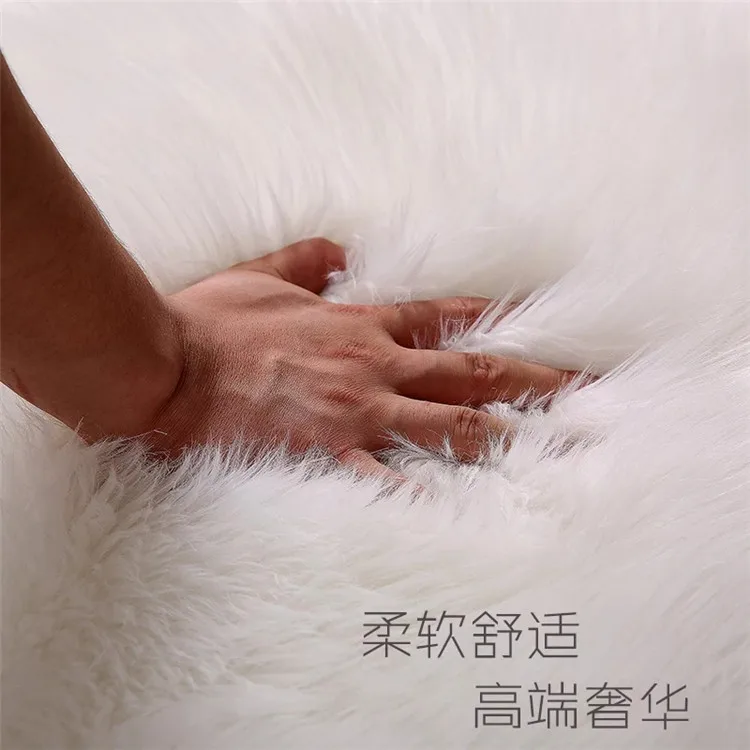 Hot selling australian pure color sheepskin fur car seat cover lambskin cushion