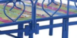 colorful fashionable metal single  bed for home/dormitory kd structure