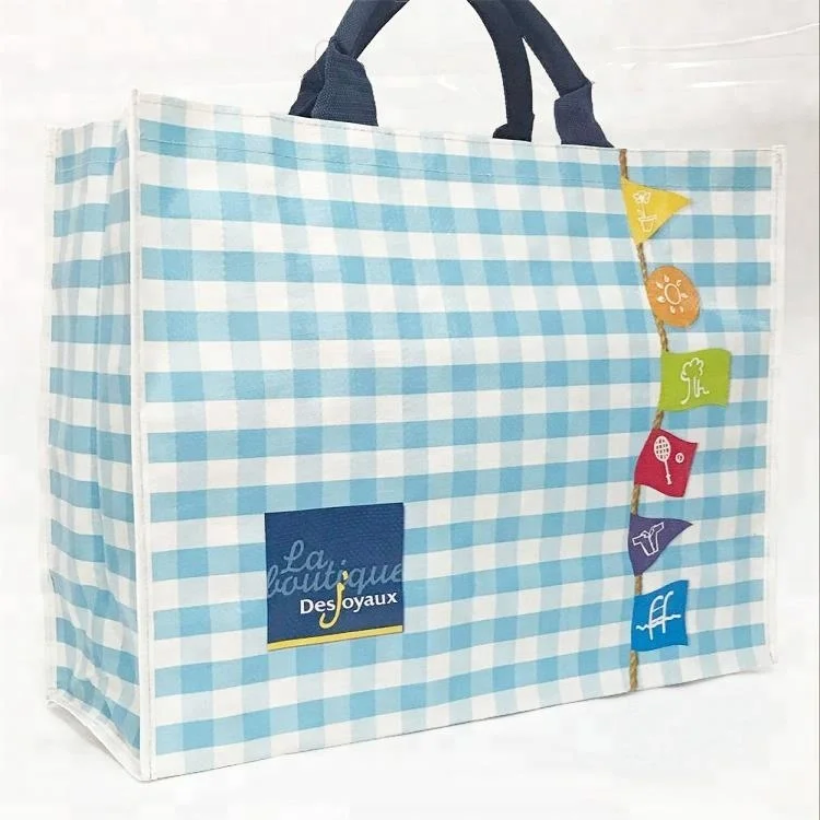 Hemp Mix Offset/Silk Printing 120gsm Stand Up White Tote PP Non Woven Fabric Shopping Bags For Wholesales