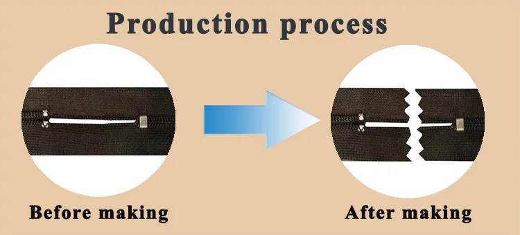 zipper semi auto zigzag Cutting Machine