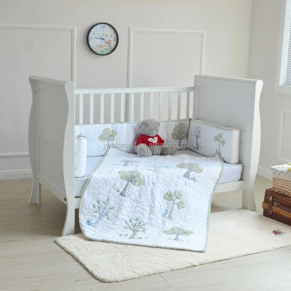 Solid Wooden Baby Sleigh Cotbed junior Bed seigh cot