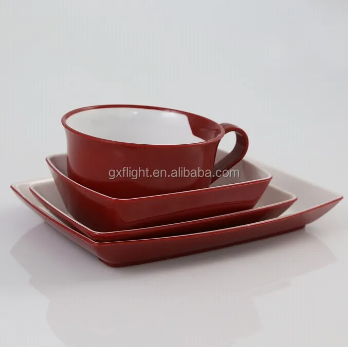 High Quality Colorful Reusable Hard Plastic Dinnerware
