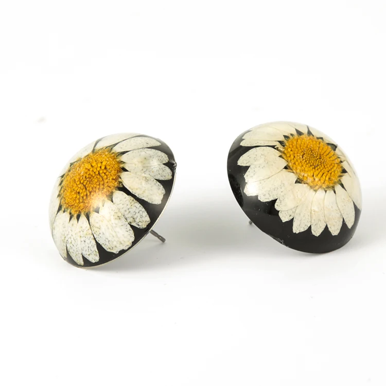 Earring Stone Woman Star Set New Model Transparent Resin Heart Stud Earrings