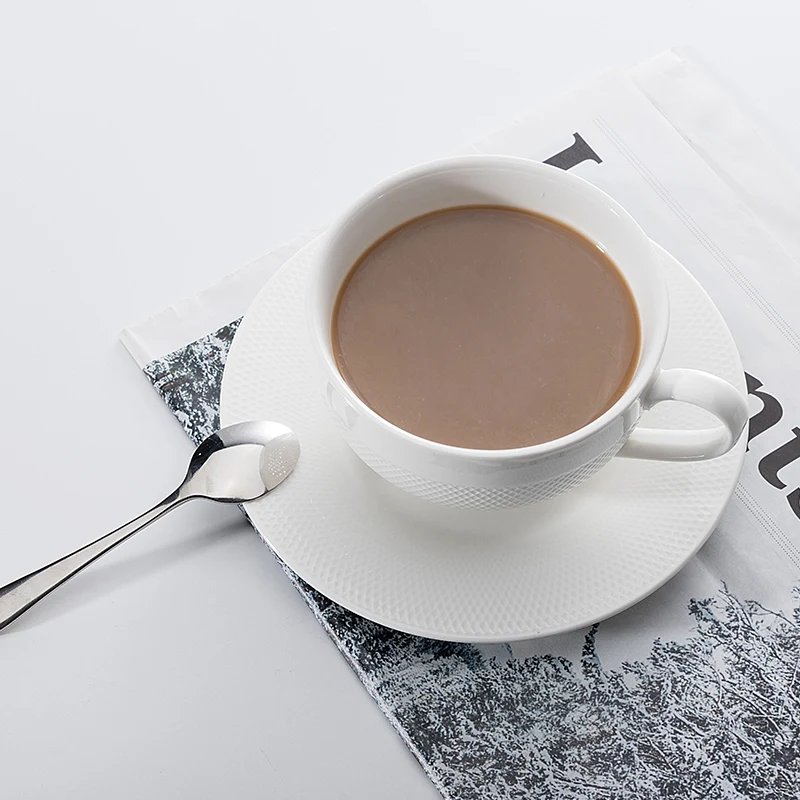 Набор кофейных чашек из белого фарфора для ресторана, оптом, идея для нового продукта, 2019 керамическая кофейная чашка для свадебного отеля <